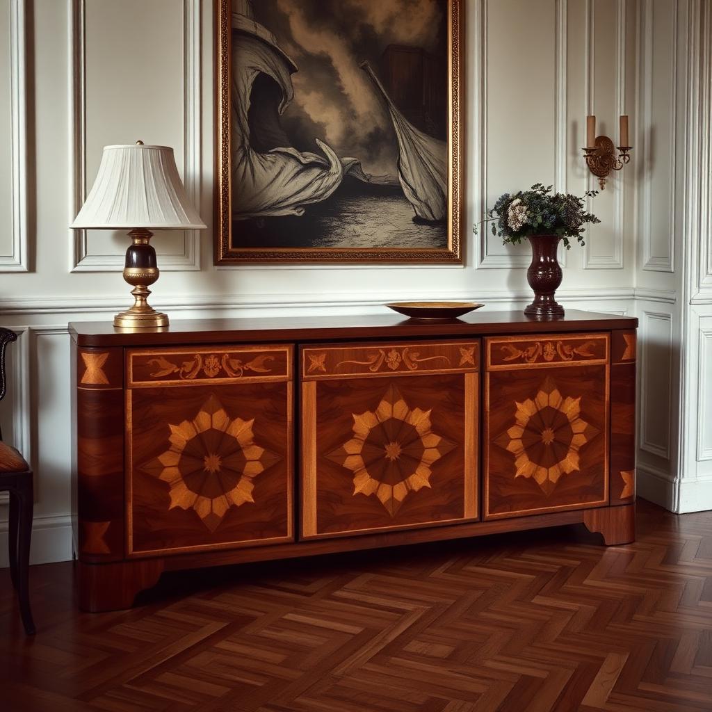 Art Deco Walnut Sideboard 1930