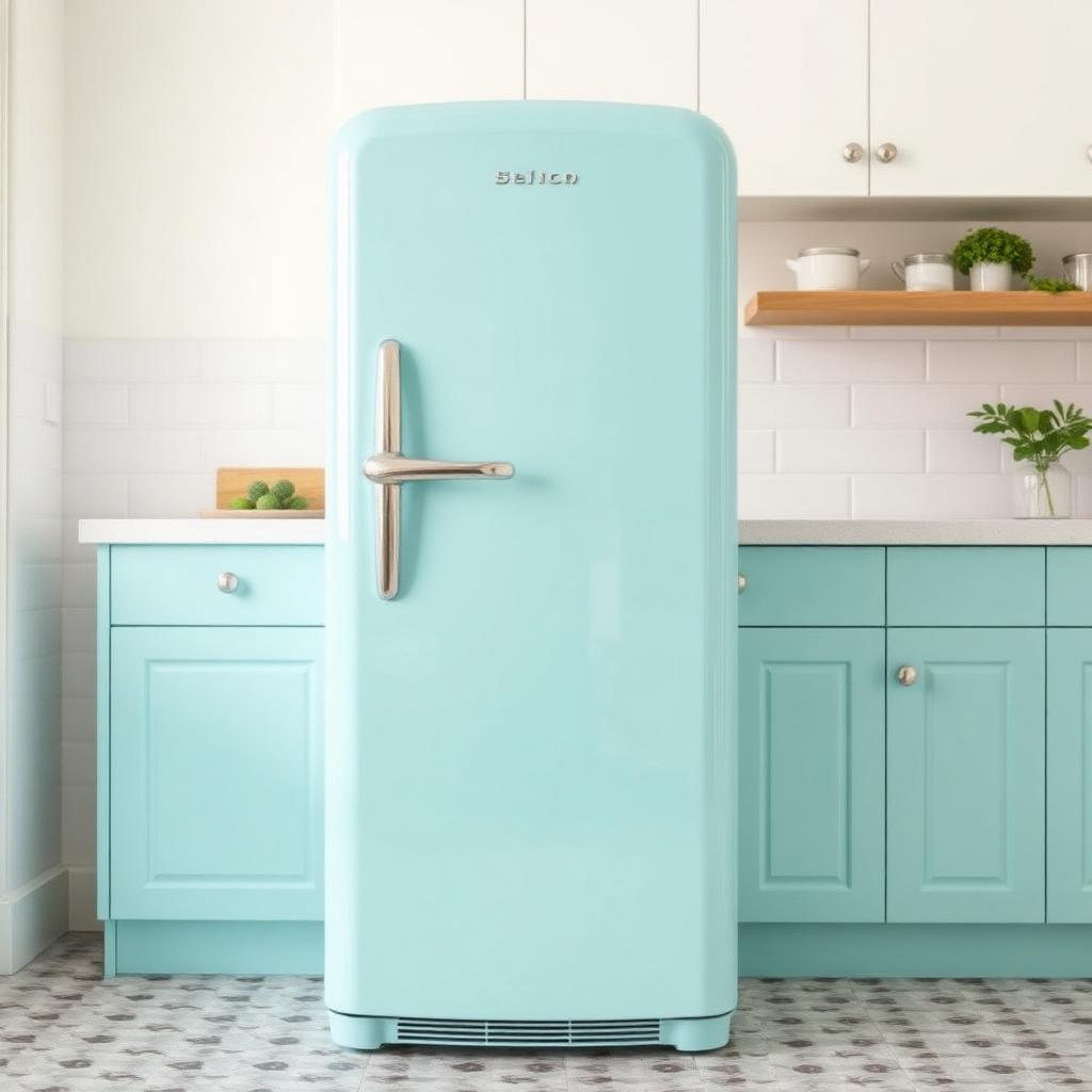 Smeg FAB28 Retro Fridge Pastel Blue